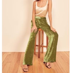 NWT Reformation Wes Velvet Pant